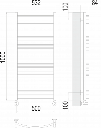 Классик П20 500х1000 Полотенцесушитель  TERMINUS Красногорск - фото 3