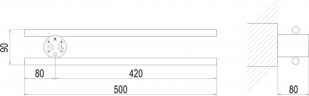 Полка Электро П2 КРУГ 500х90 NEW Красногорск - фото 3