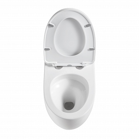 Подвесной унитаз безободковый Terminus Енисей Монолит 560х390 белый Красногорск - фото 3