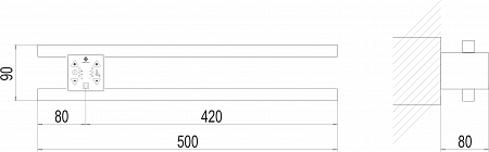 Полка Электро П2 ПРОФ 500х90 NEW Красногорск - фото 4